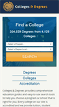 Mobile Screenshot of collegesanddegrees.com